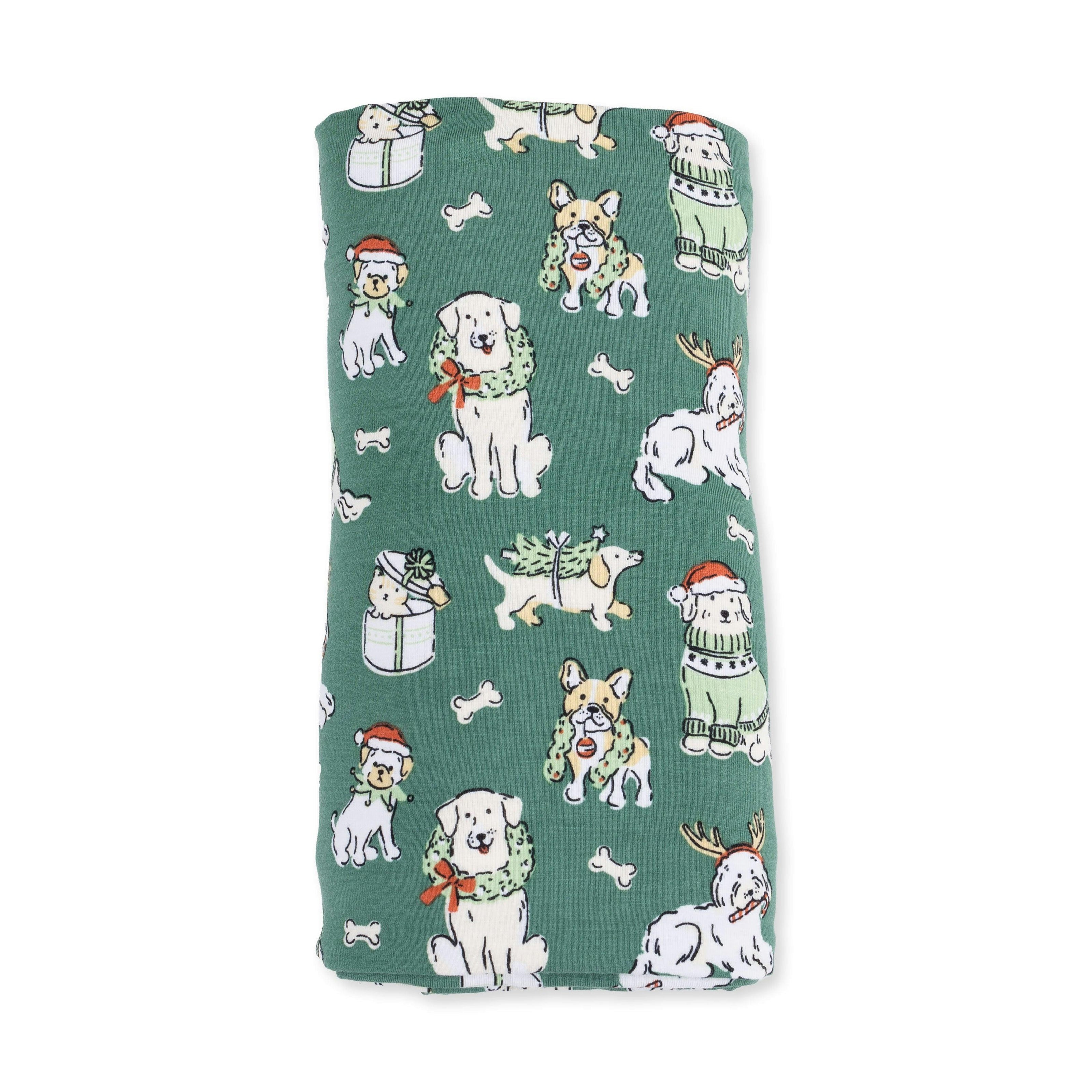 Christmas Dogs Uni - Swaddle Blanket