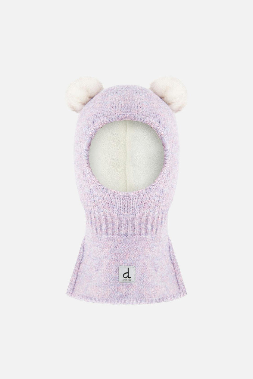 Knit Bear Balaclava Lavender