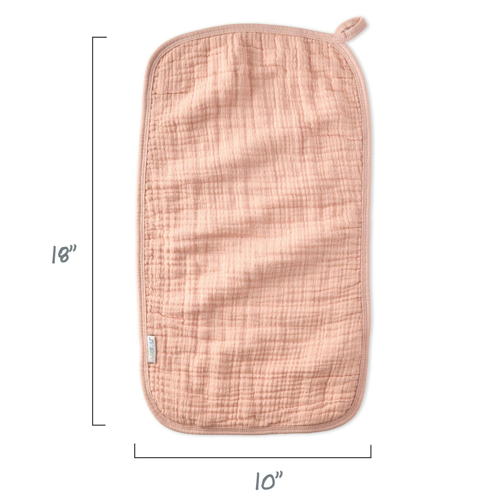 RILEY 5-Pack Crinkle Muslin Burp Cloths