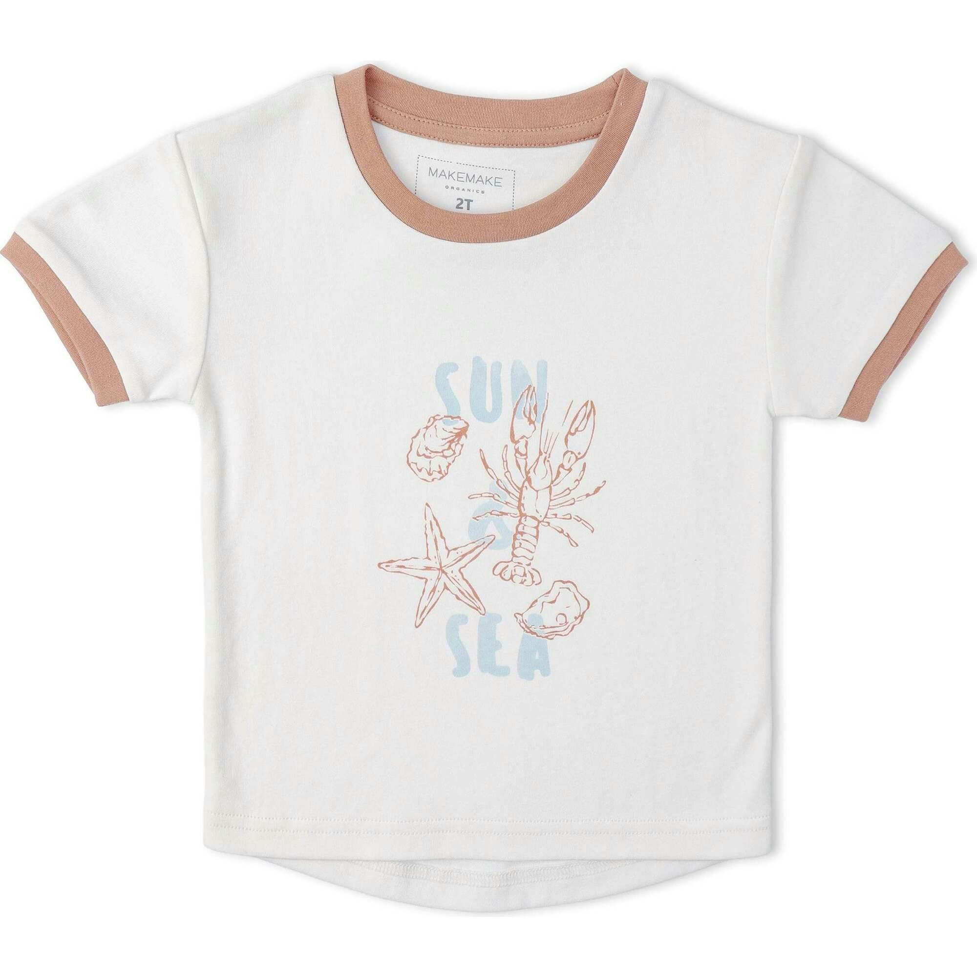 Organic Graphic Tee & Shorts Set - Beach Day