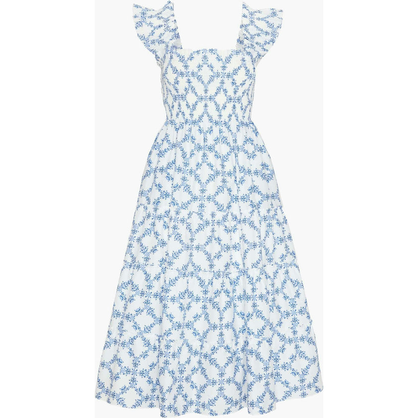 The Ellie Nap Dress - Blue Marigold Block