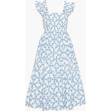 The Ellie Nap Dress - Blue Marigold Block
