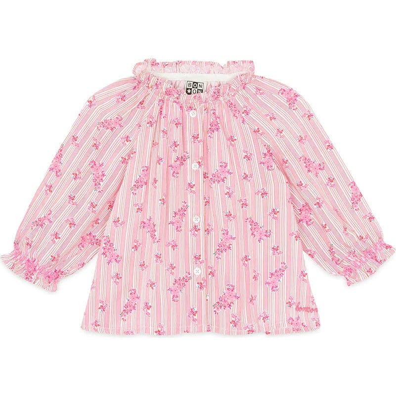 BONTON Floral Stripes Reina Baby Blouse