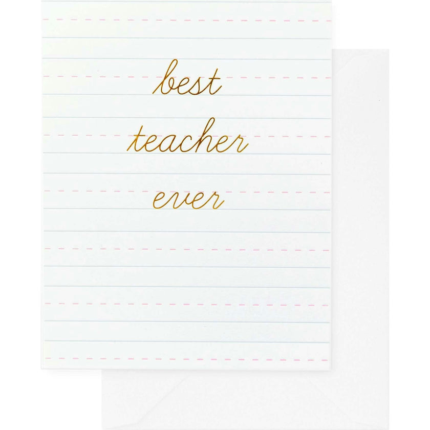 Best Teacher Ever Card