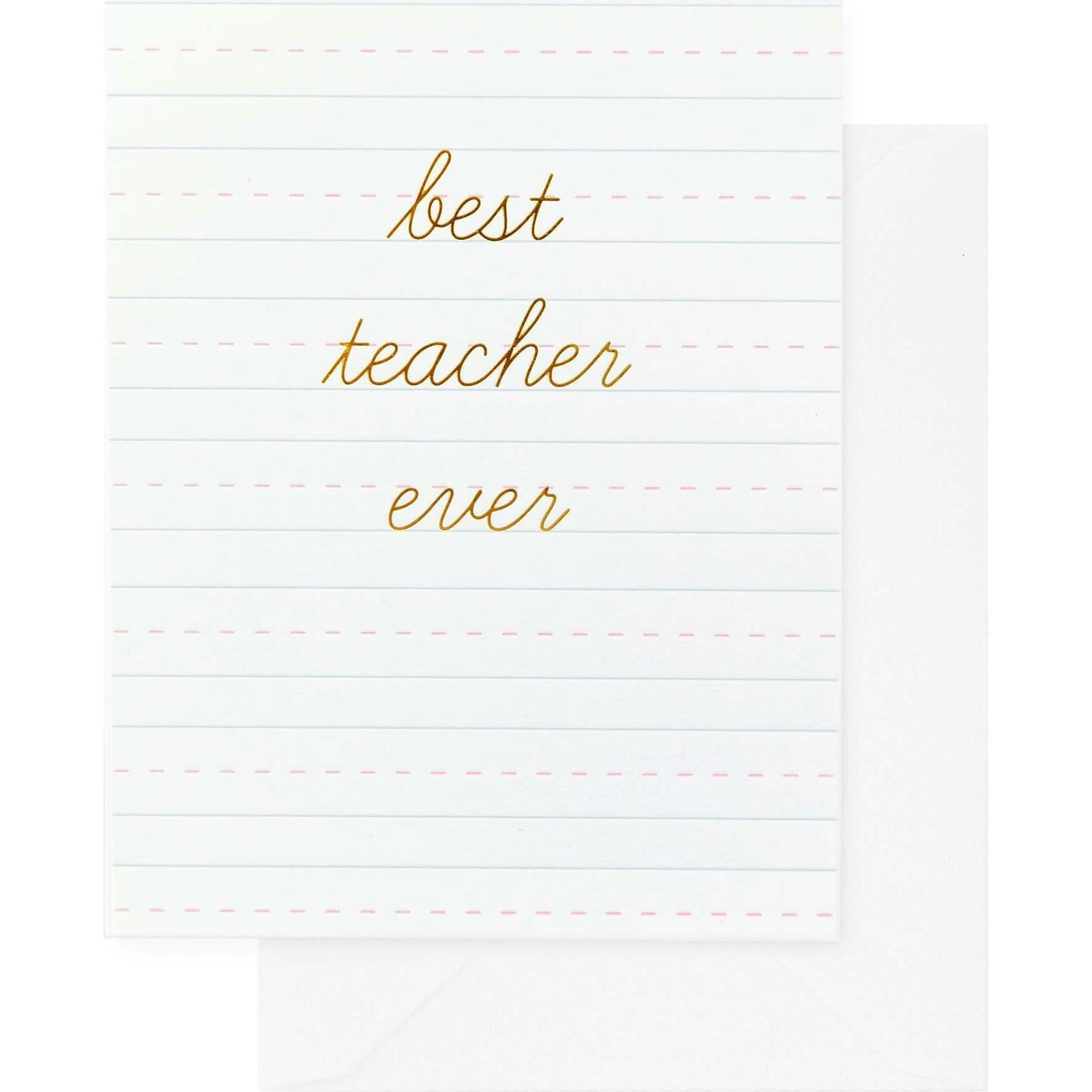 Best Teacher Ever Card