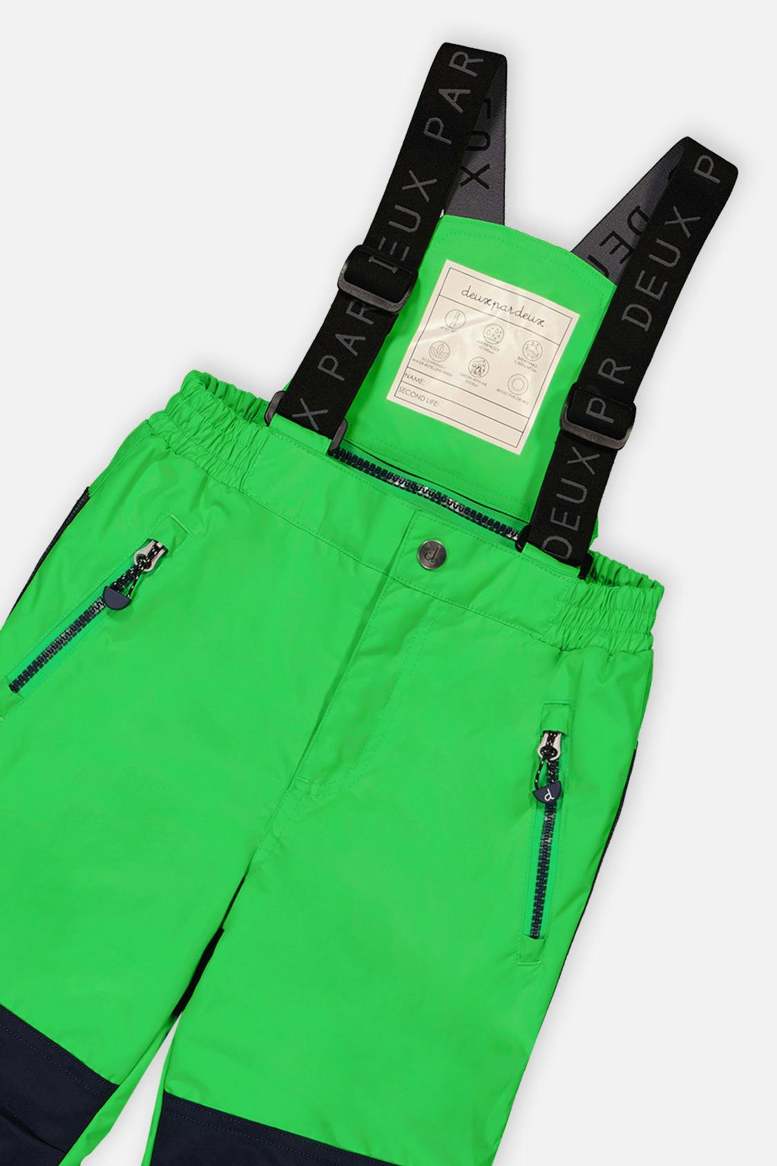 Two Piece Play Snowsuit Royal Blue And Green Colorblock