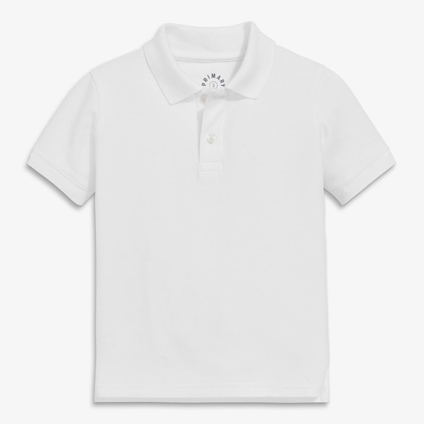 Kids short sleeve pique polo