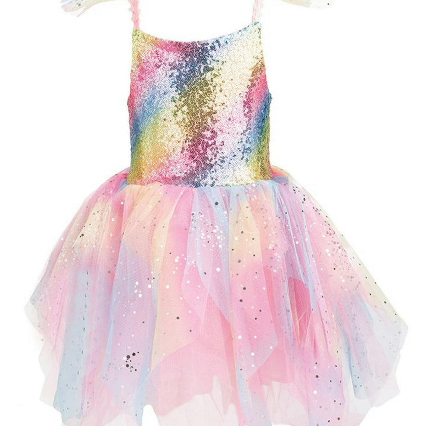 Rainbow Fairy Dress & Wings