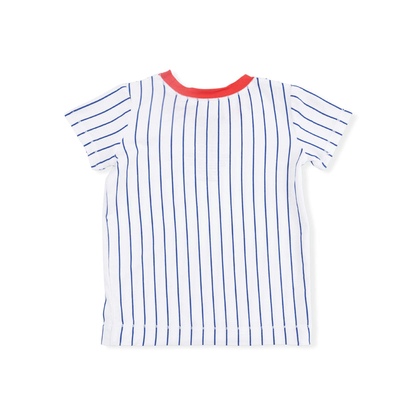 Baseball Stripe - Loungewear Short Set