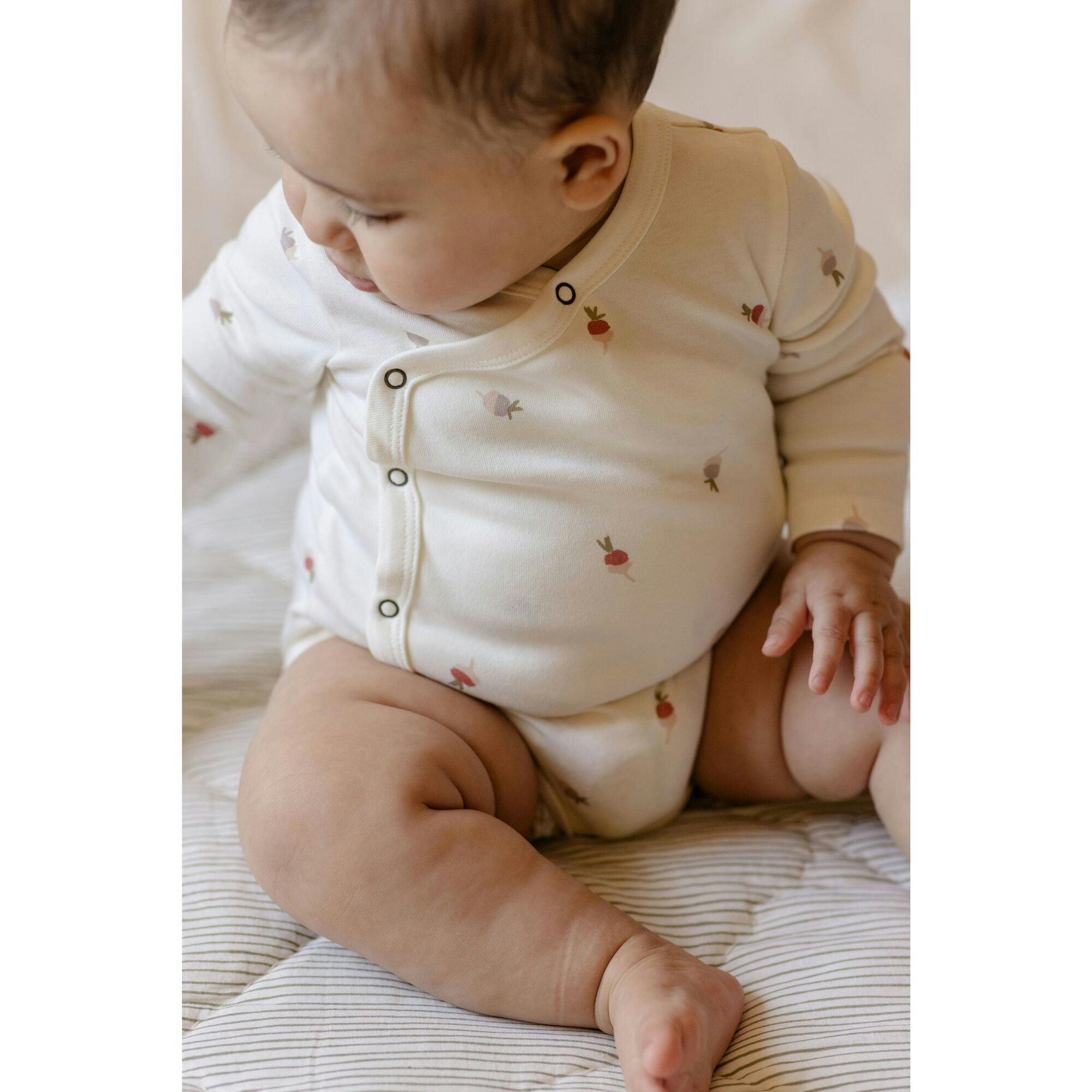 Tiny Turnip Long Sleeve Kimono One-Piece, Prints