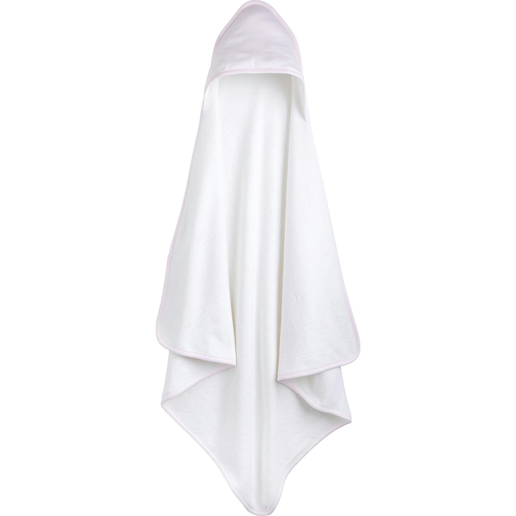 Hooded Towel - Pink Stripe