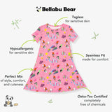 Powerpuff Girls Bamboo Girls' Short Sleeve Dress