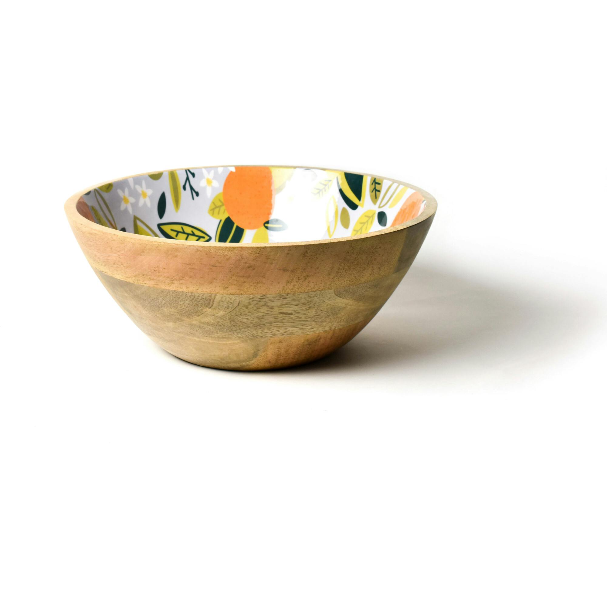 Citrus Wooden Footed Bowl