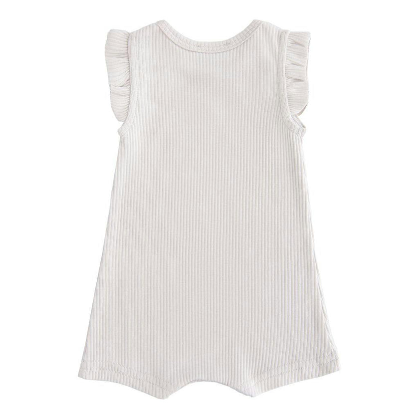 Gray Fog Ruffle Modal Shortie