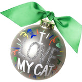 I Love My Popper Glass Ornament
