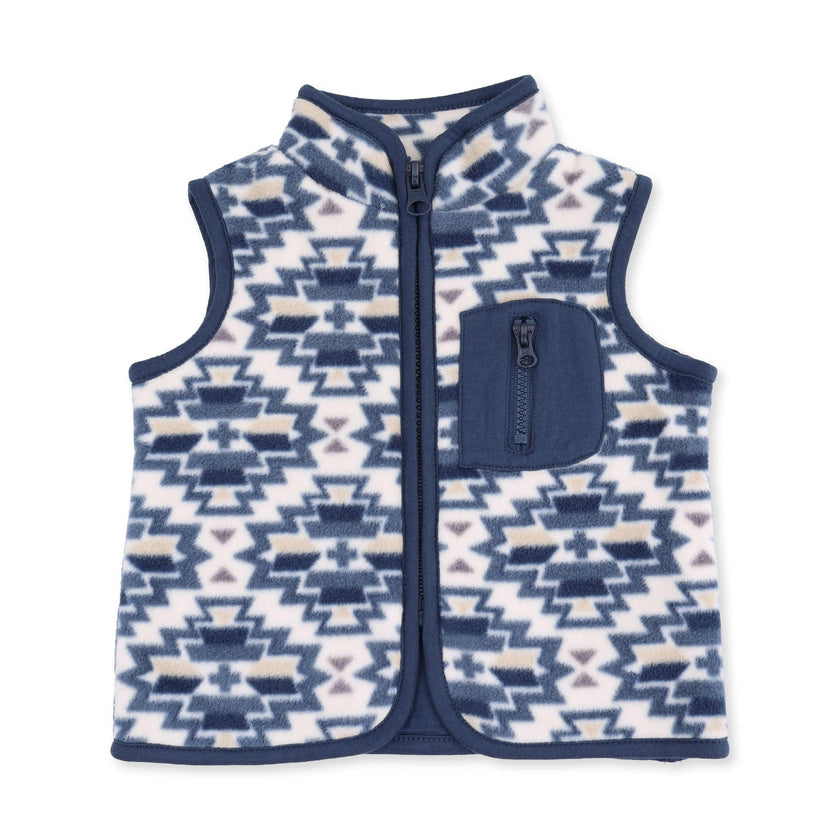 Southwest Micro Fleece - Zip Vest