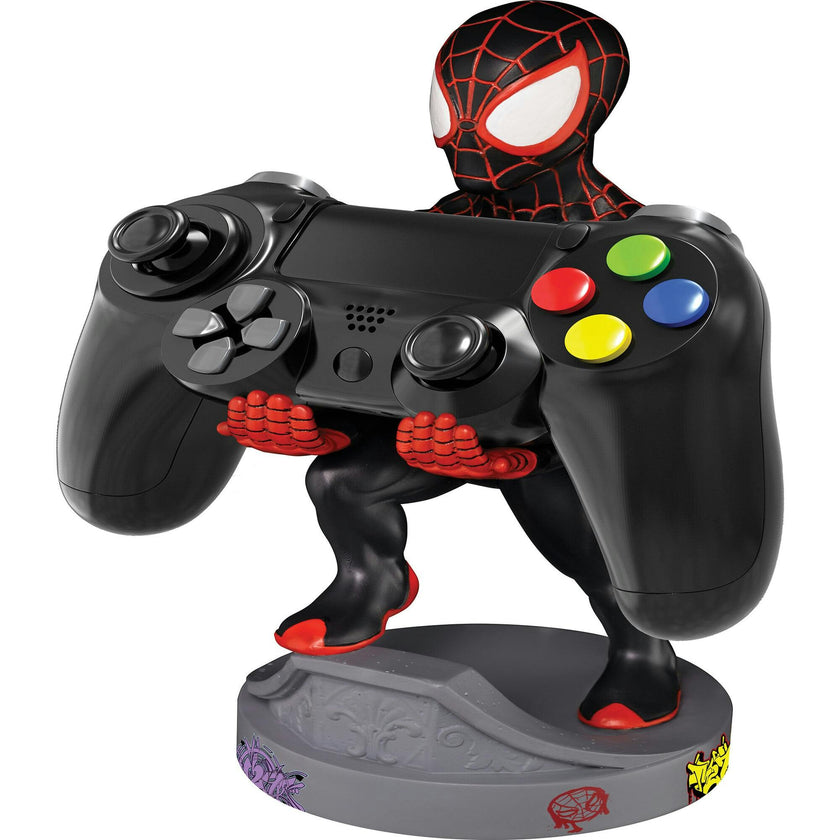 Exquisite Gaming Cable Guy Marvel Spiderverse: Miles Morales Spiderman Charging Controller and Device Holder
