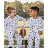 The Organic Long Sleeve Pajama Set [Football]