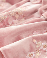 Destiny Velvet Frill Mini Skirt