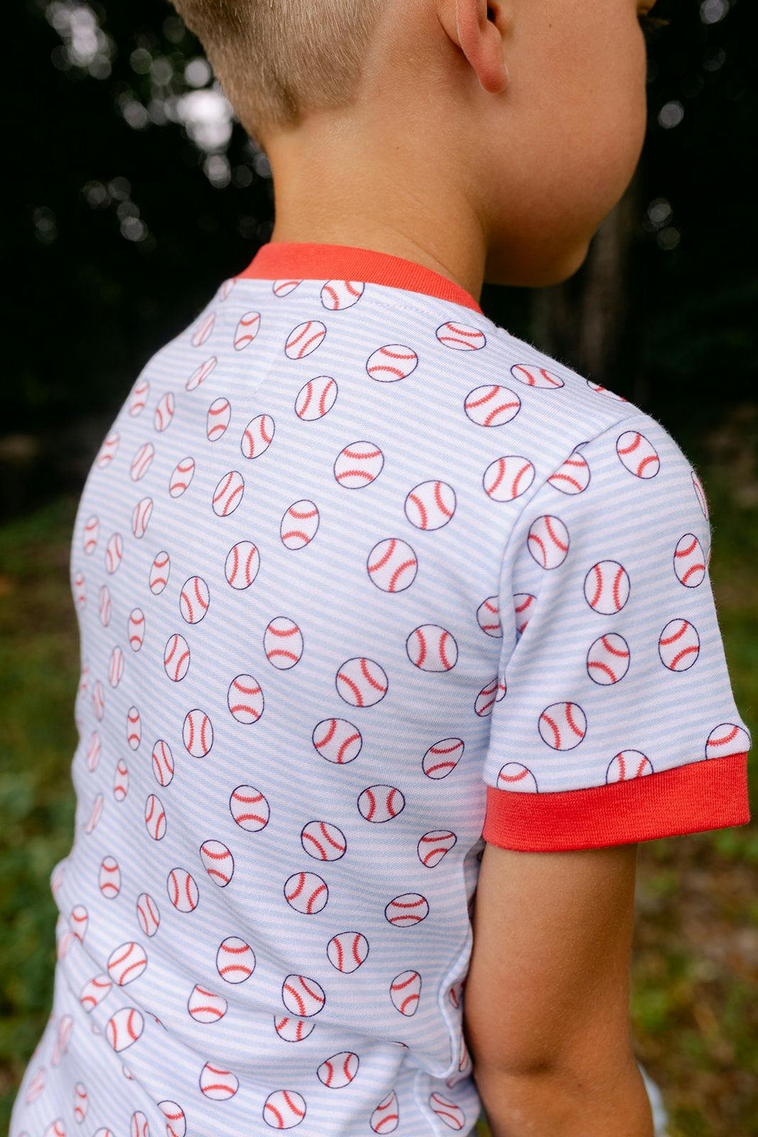 Frankie PJ Set - Home Run Print