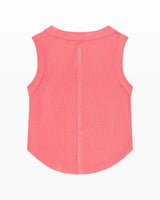 Ribbed Exposed Seam Tank Top