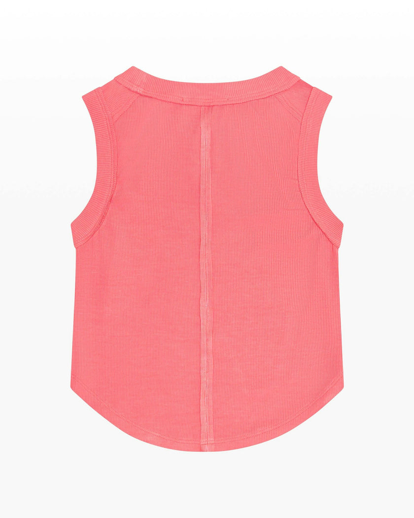 Ribbed Exposed Seam Tank Top