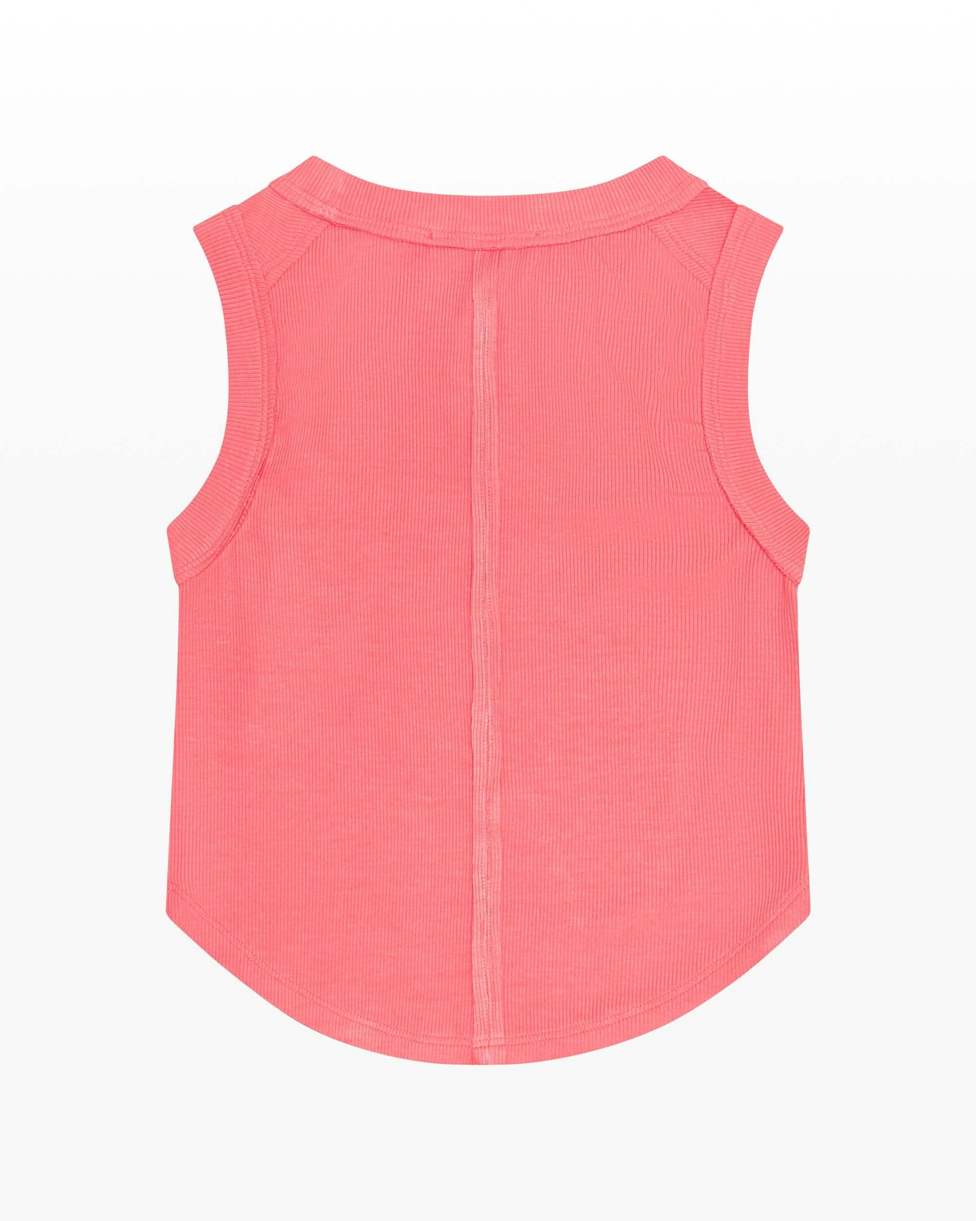 Ribbed Exposed Seam Tank Top