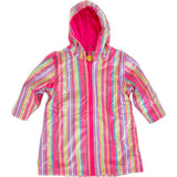Pink Stripe Raincoat