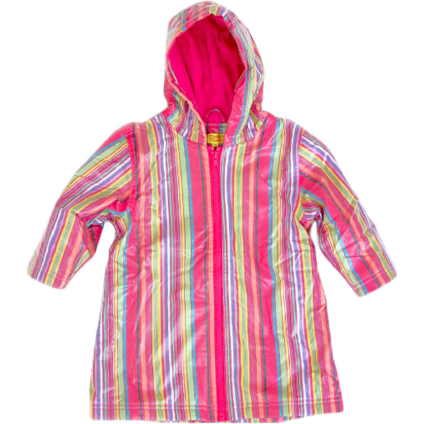 Pink Stripe Raincoat