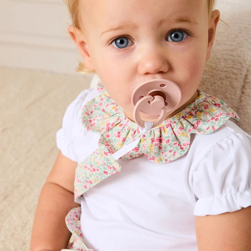 Adelaide Floral Petal Collar Bodysuit in Pink (1mth-2yrs)