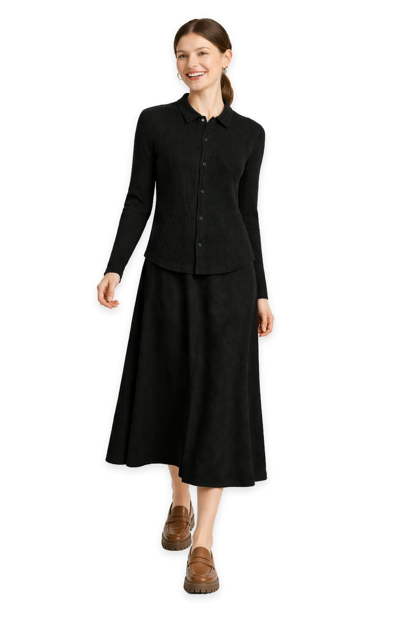 Rib Modal Shirt
