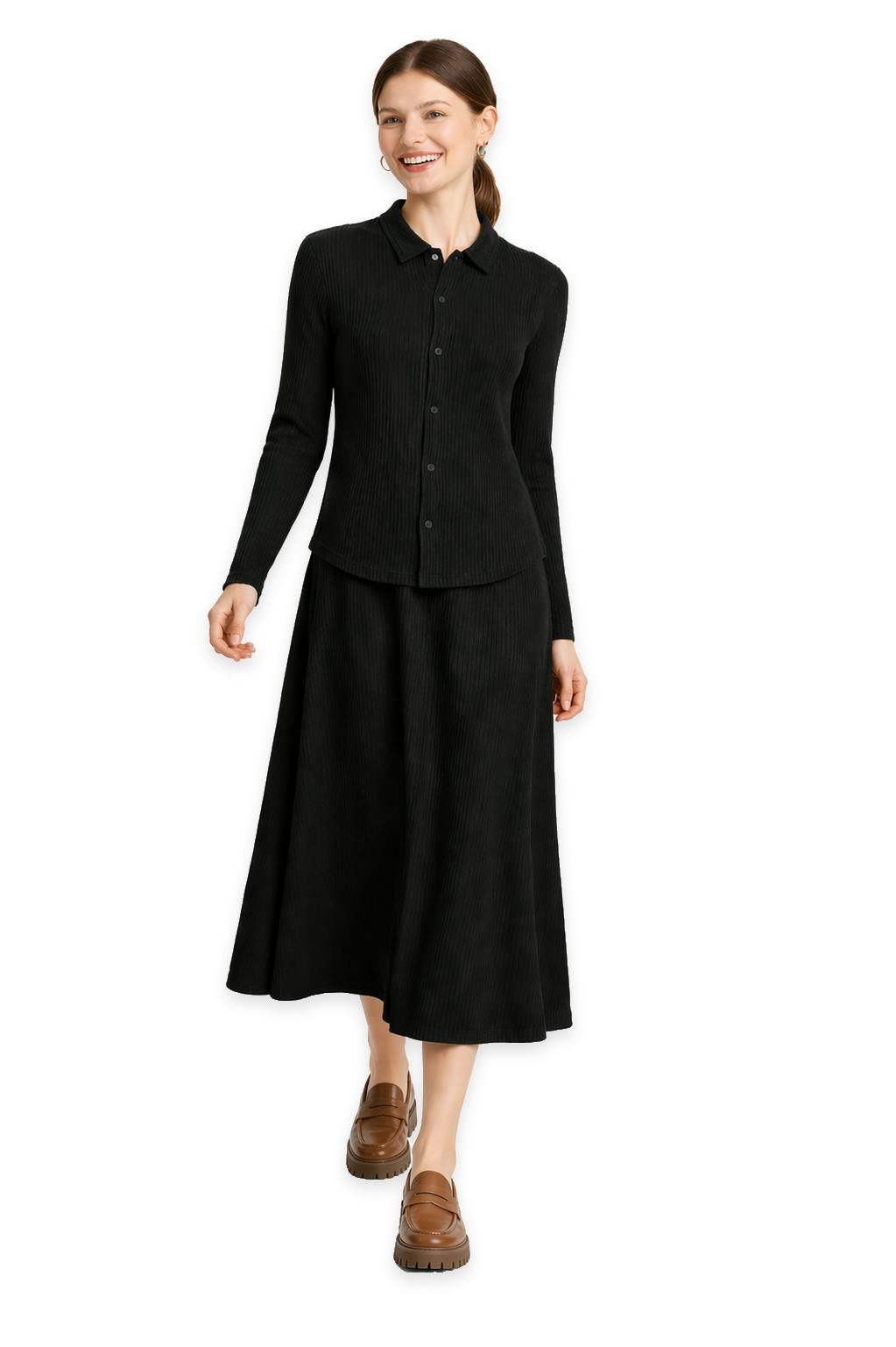 Rib Modal Shirt