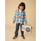 Flannel Button Up Shirt, Multi