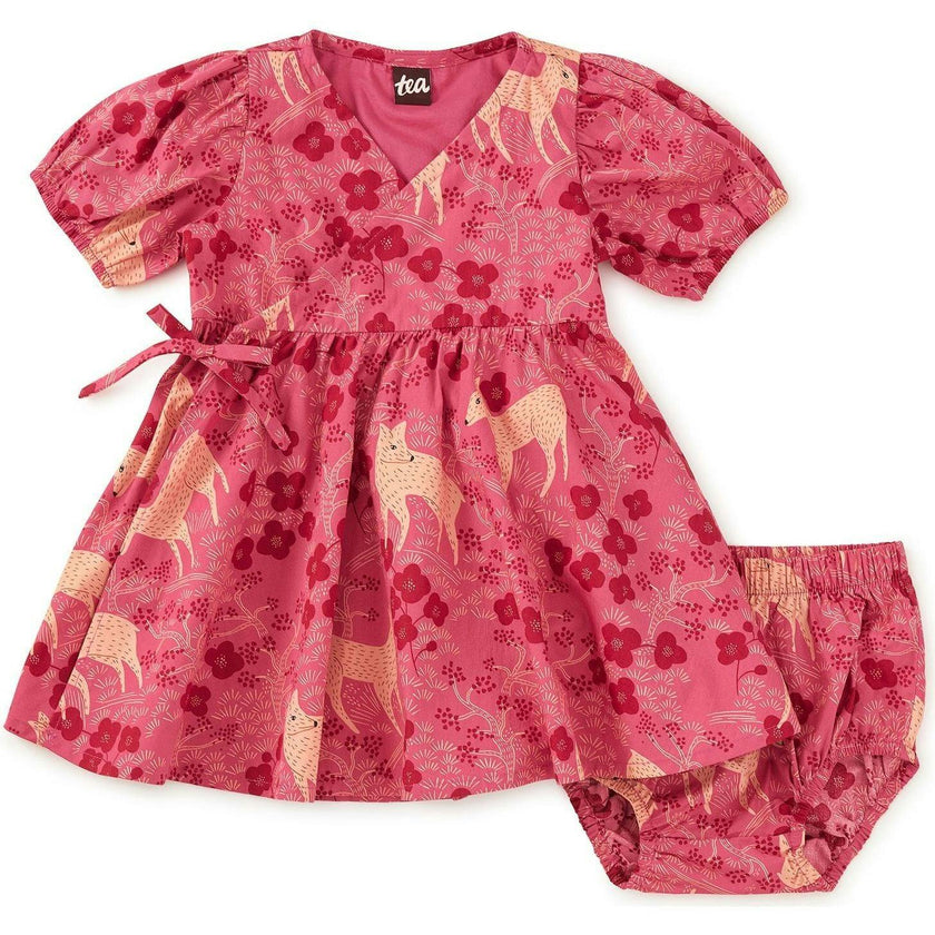 Tie Wrap Neck Dress, Multi