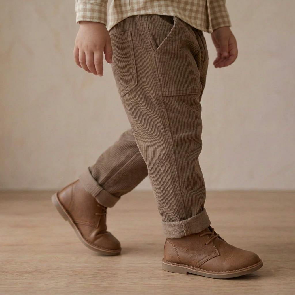 Organic Corduroy Pants - Brown