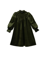 Rachel dress (olive-green velvet)