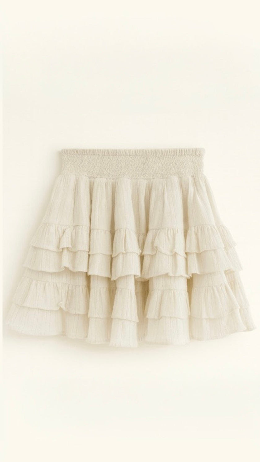 Saline skirt in white