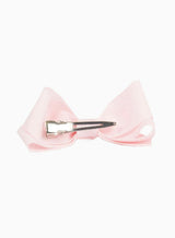 Large Bow Hair Clip in Powder Pink