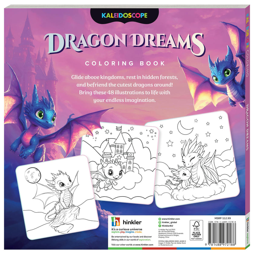 Kaleidoscope: Coloring Book - Dragon Dreams