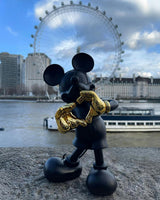 Mickey WITH LOVE Black & Gold 12in