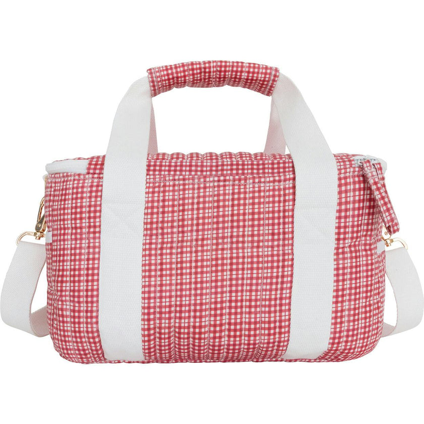 Poppy Gingham Coated Cooler Bag