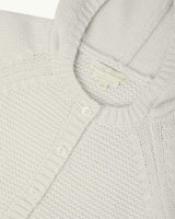 Bo Cable Knit Pram Cardigan - Milky White