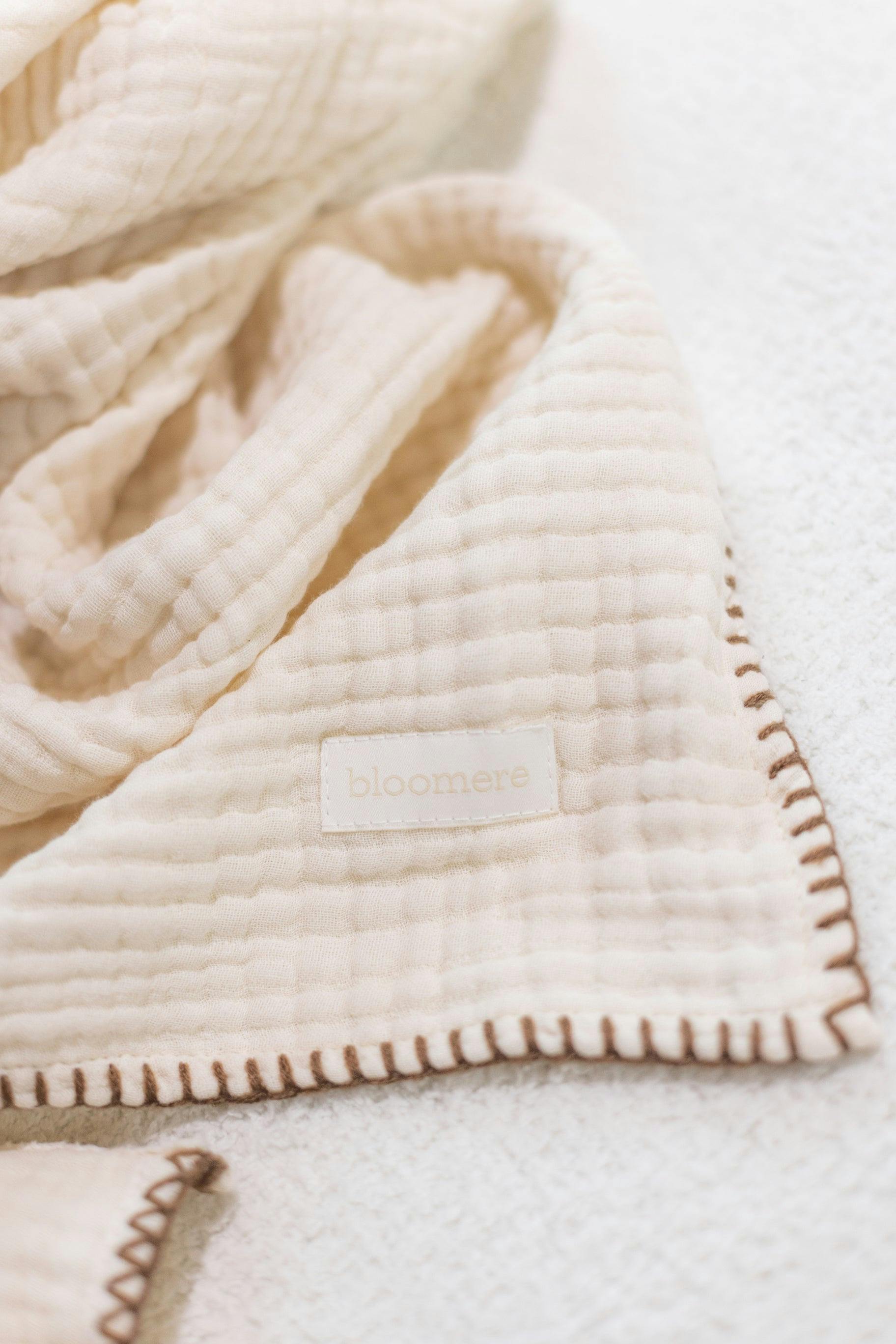 4 Layer Muslin Blanket (Brown, Pink)