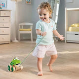 Hape: Pull Along - Wooden Green Toy