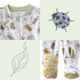 CRUZ Snug-fit Footed Baby Boys Pajamas