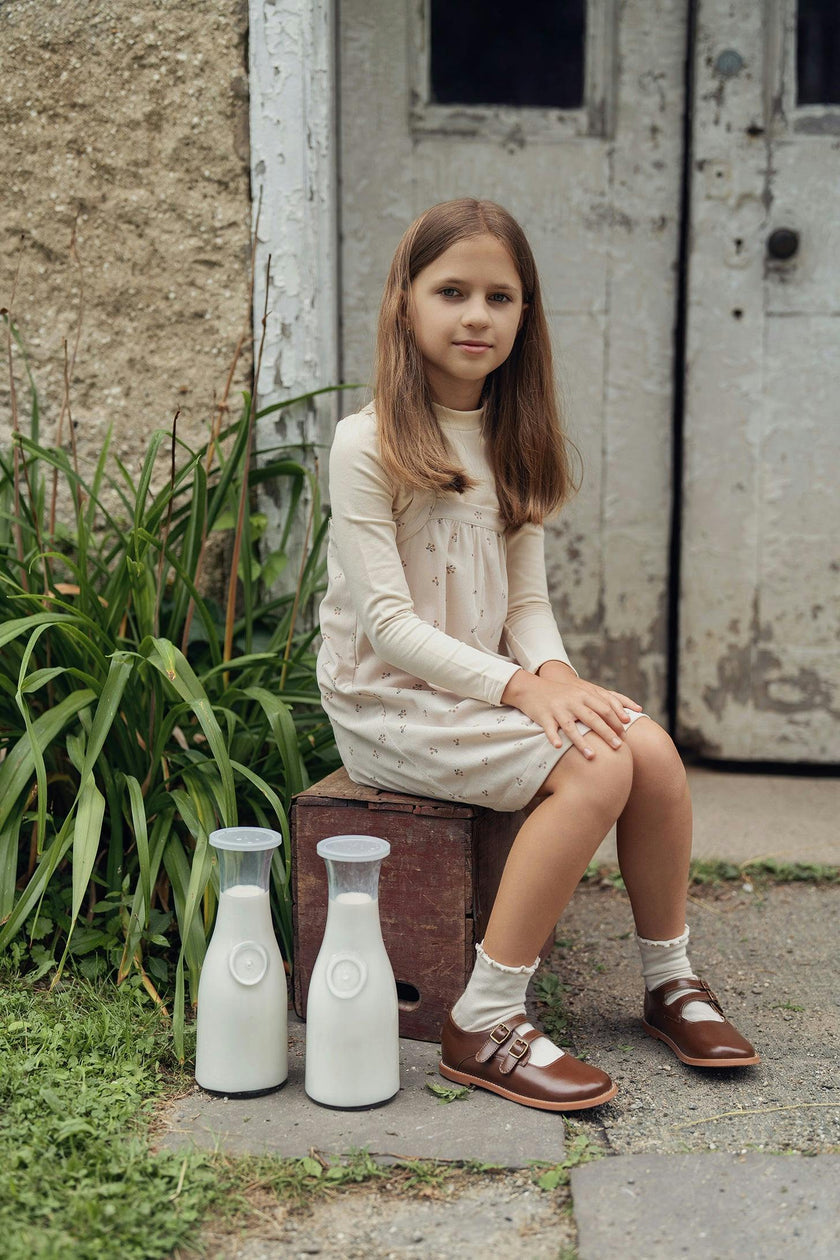 Mock Neck Corduroy Jumper and Top Two Piece Set
