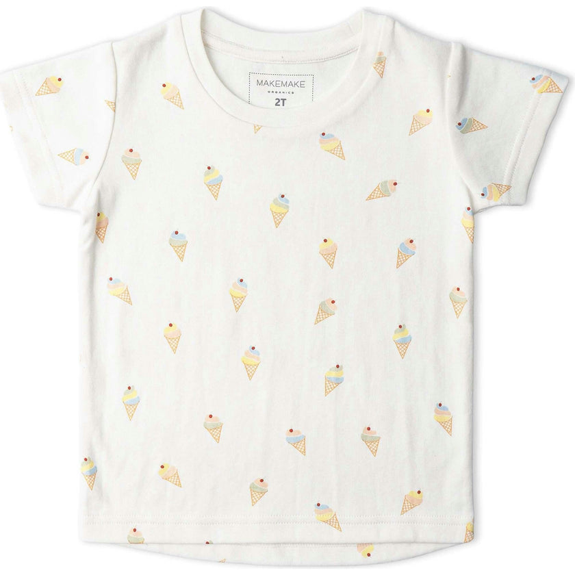Organic Tee & Shorts Set - Ice Cream
