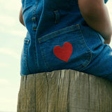 Stonewash LOVE Denim Overalls