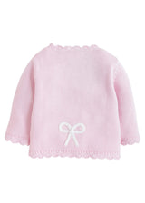 Crochet Cardigan - Pink Bow