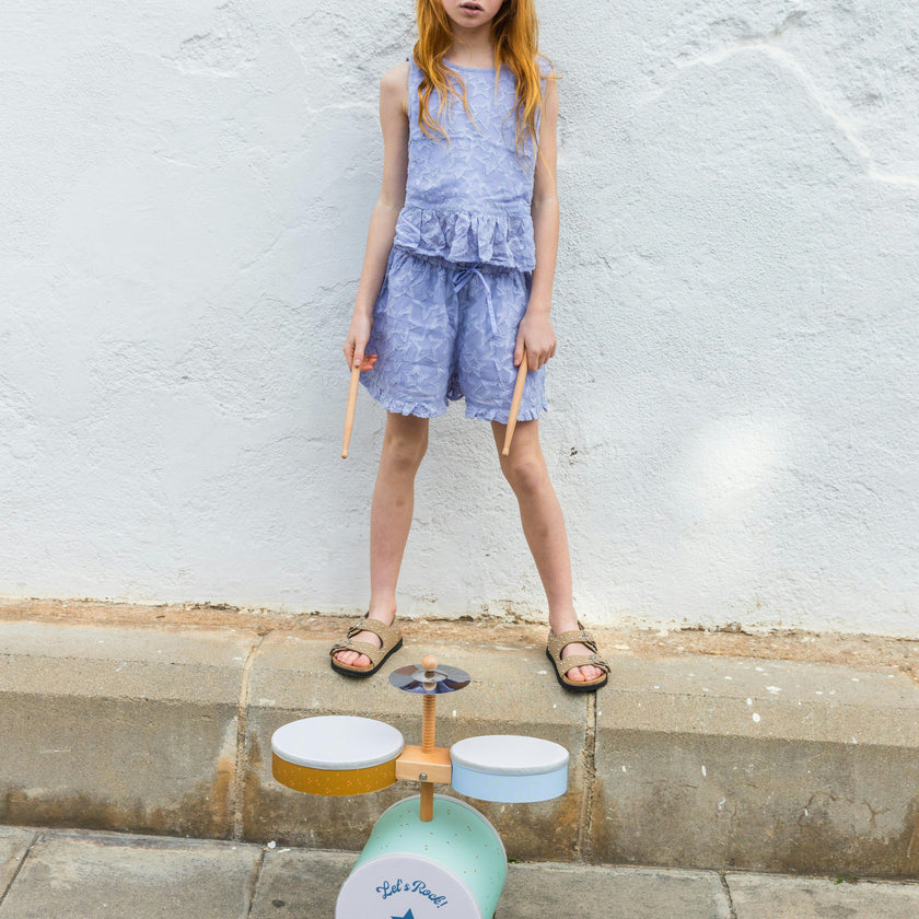 Blue Stars Top and Shorts Set